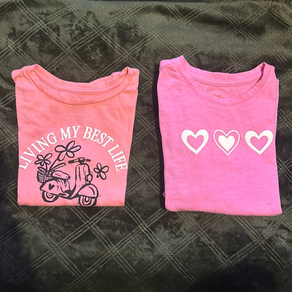 2 Pink Girls Shirts